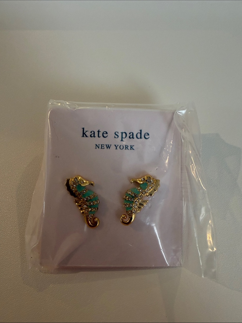 Kate spade sea horse earrings